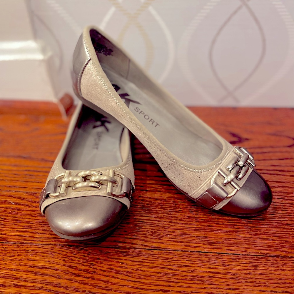 Anne Klein Sport Gold Loafers